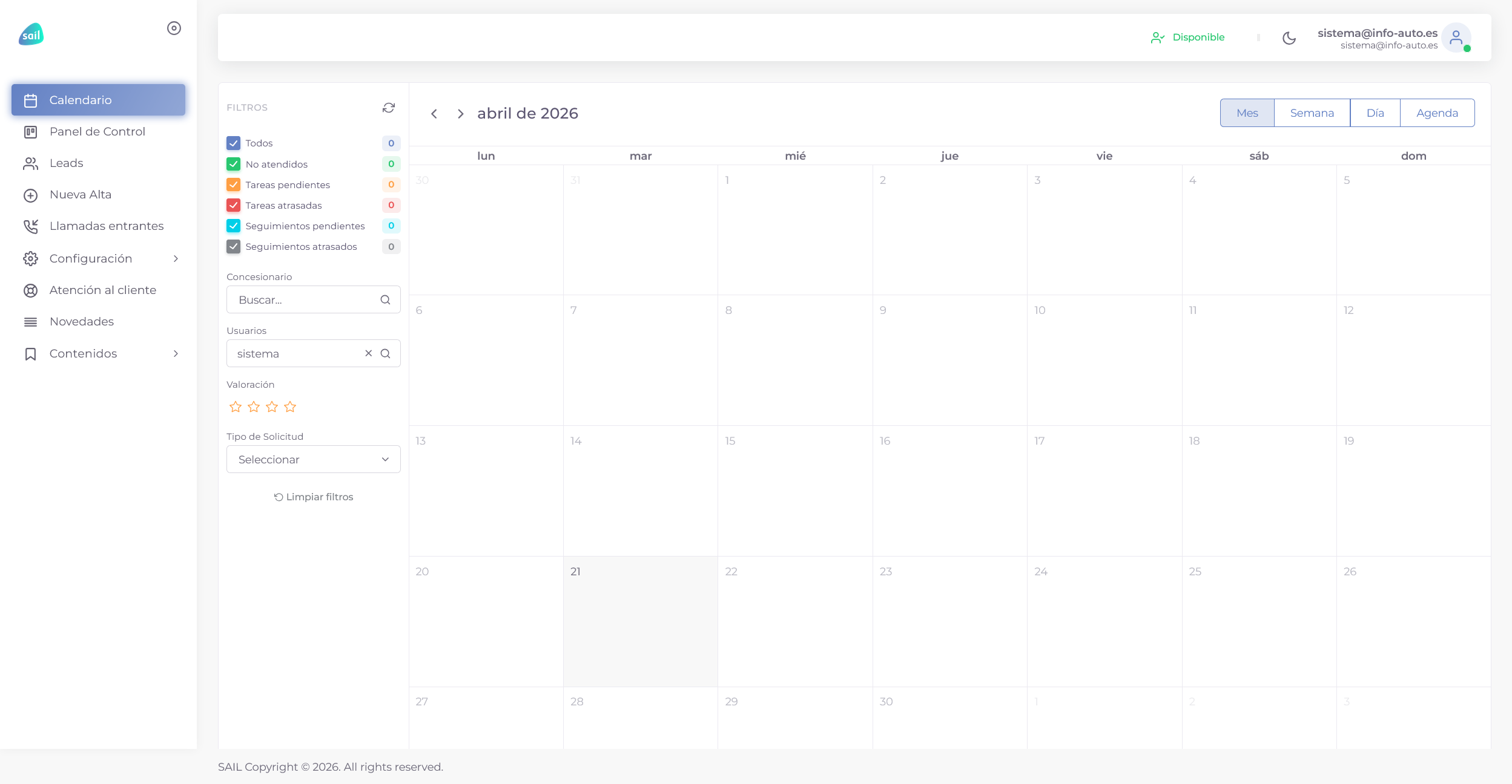 SAIL — Smart AI Leads: CRM para Concesionarios de Automoción screenshot 4