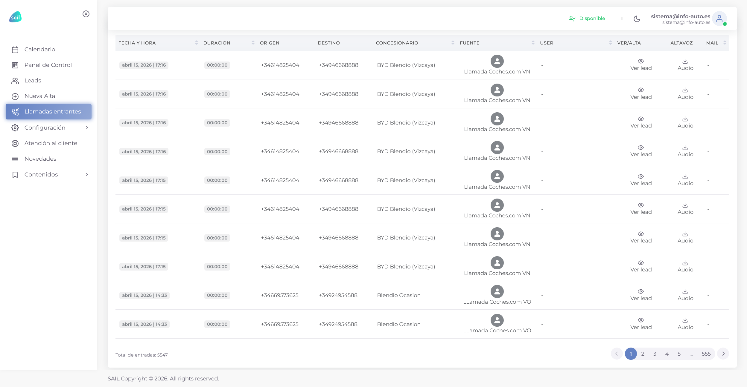 SAIL — Smart AI Leads: CRM para Concesionarios de Automoción screenshot 5