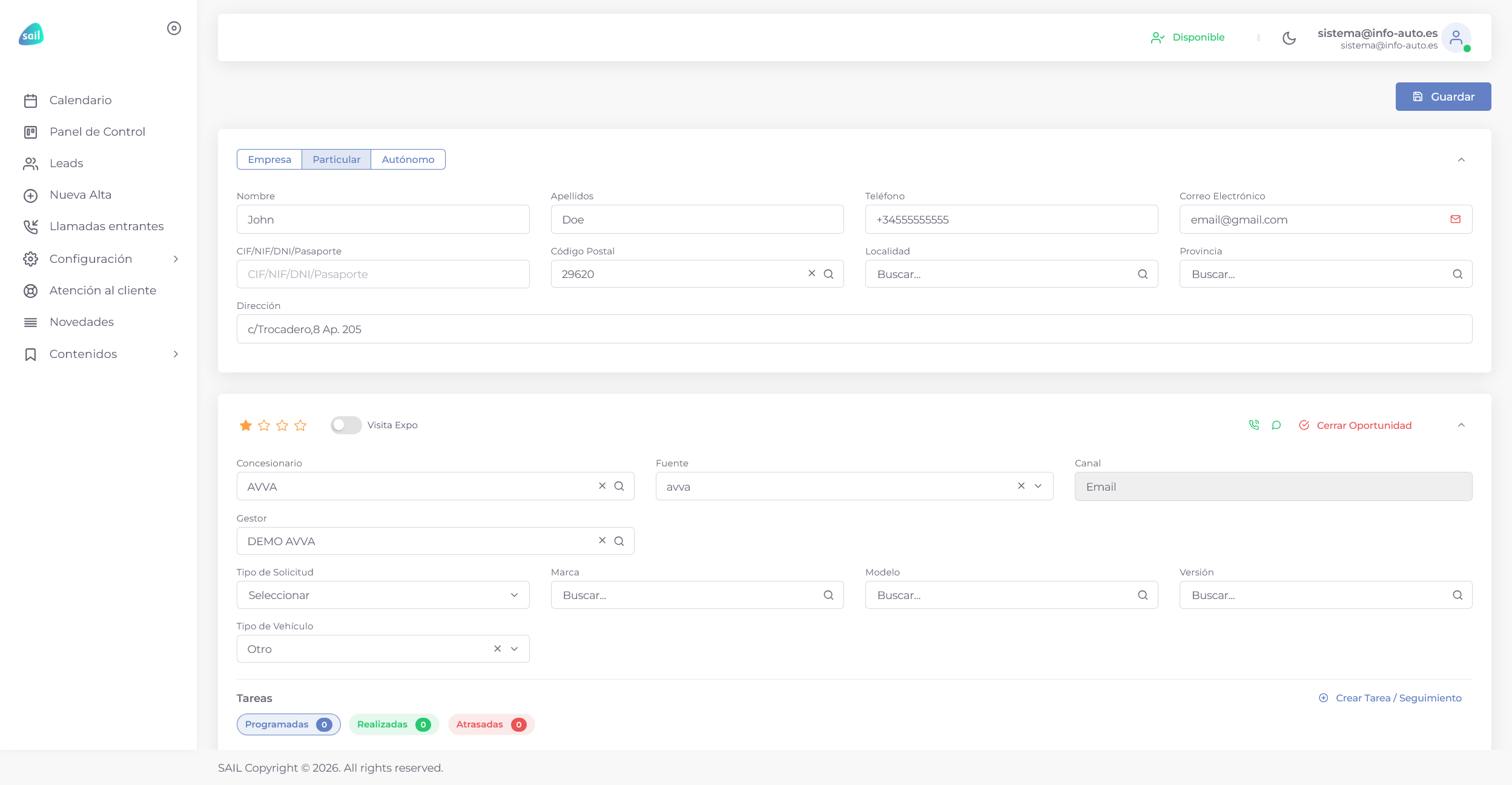 SAIL — Smart AI Leads: CRM para Concesionarios de Automoción screenshot 3