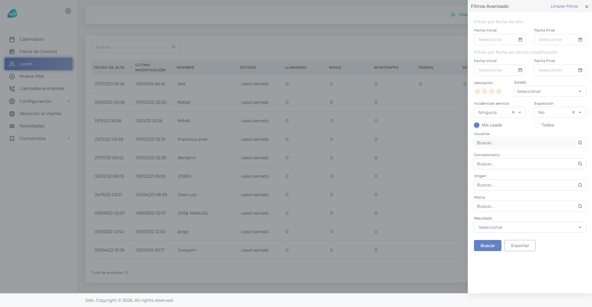 SAIL — Smart AI Leads: CRM para Concesionarios de Automoción screenshot 2