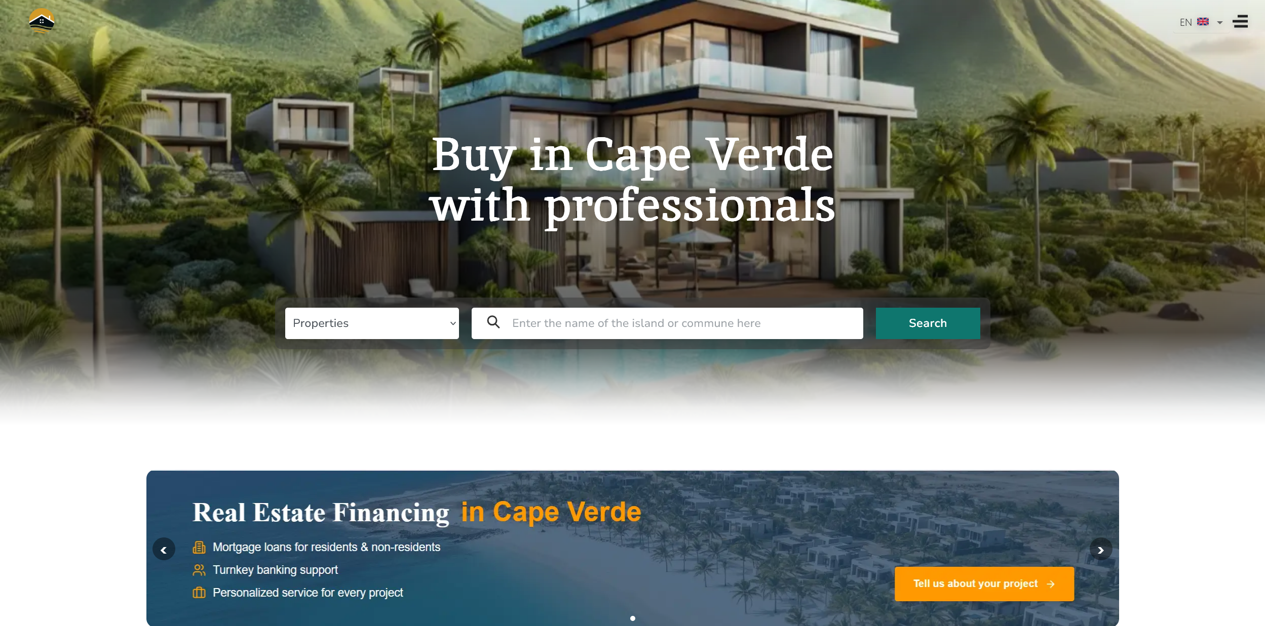 Cape Verde Real Estate Platform screenshot 1