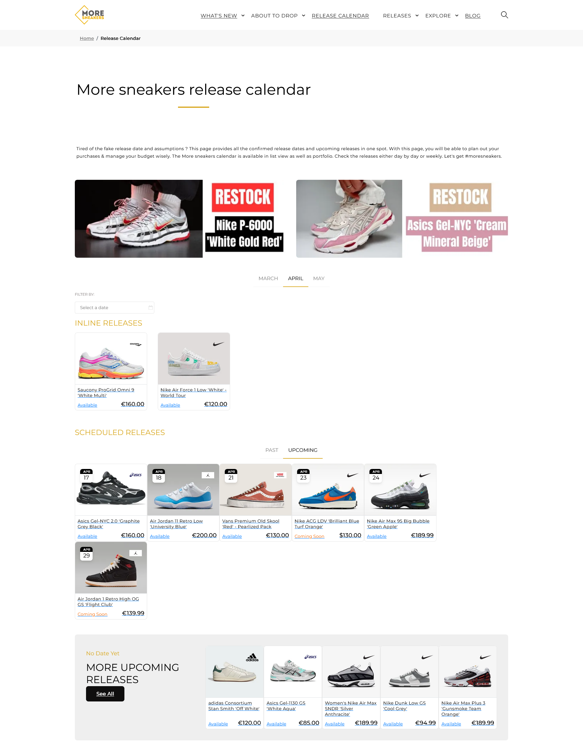 Plataforma de descubrimiento de lanzamientos y ofertas de sneakers screenshot 3